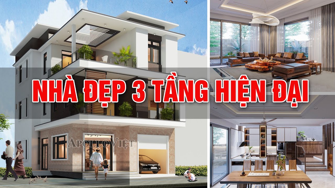 Khám Phá Nhà Biệt thự Hiện đại 3 tầng Sang Trọng Bậc Nhất Vịnh Bắc Bộ