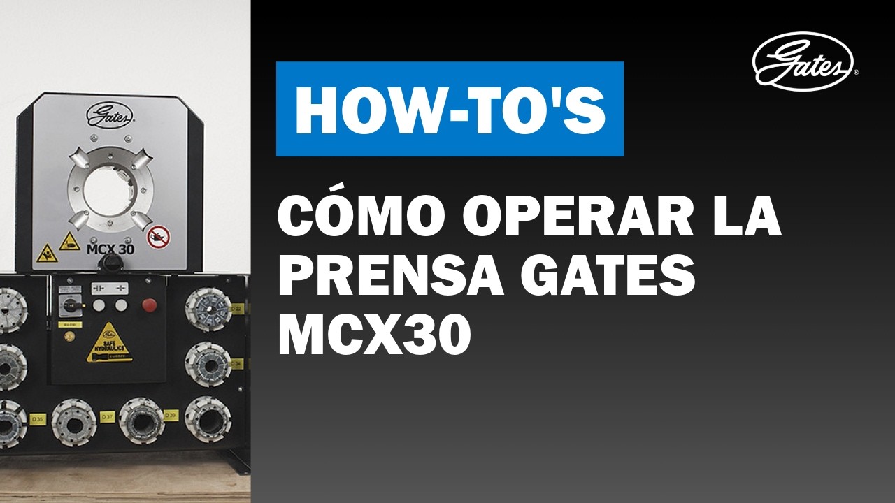Prensa Gates MCX30: Montaje Perfecto de Latiguillos en 6 Pasos