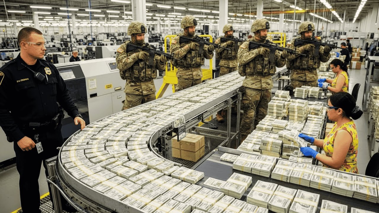 Inside the USA Dollar-Printing Factory: Turning Paper Into $100 Billion Currency (Full Process)