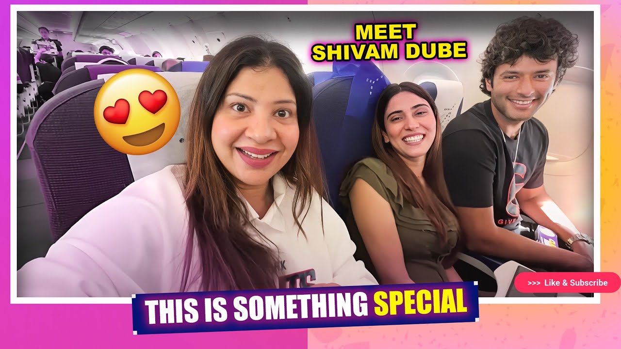 SHIVAM DUBE watches our VLOG❤️