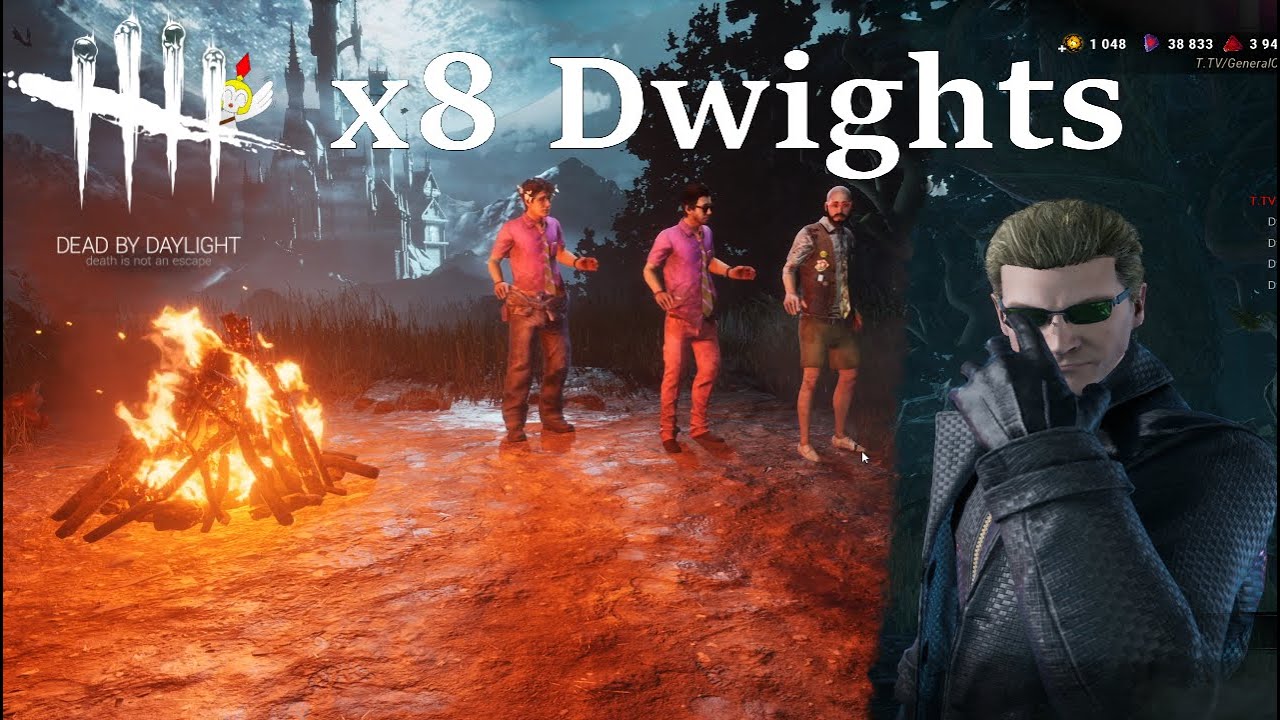 8 Dwights vs Wesker and Spirit DBD 2v8