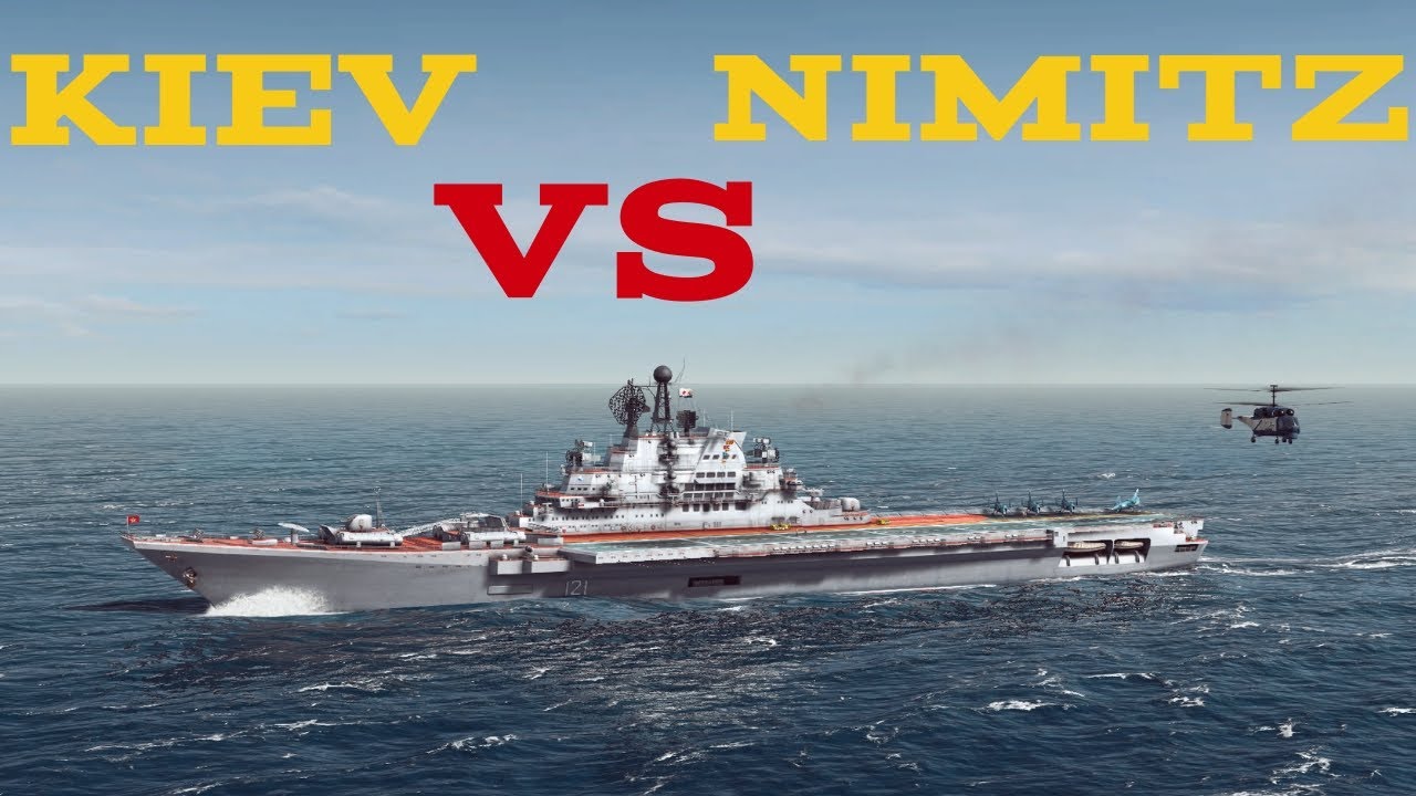Kiev Aircraft Cruiser  VS Nimitz Carrier Strike Group || Cold Waters Epic Mod