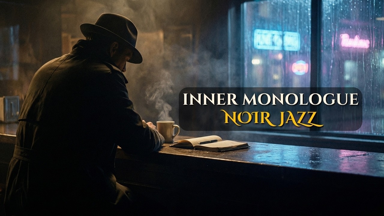 Noir Jazz for Late Night Thoughts | The Midnight Diner ☕ (Coffee Shop Noir Ambience)