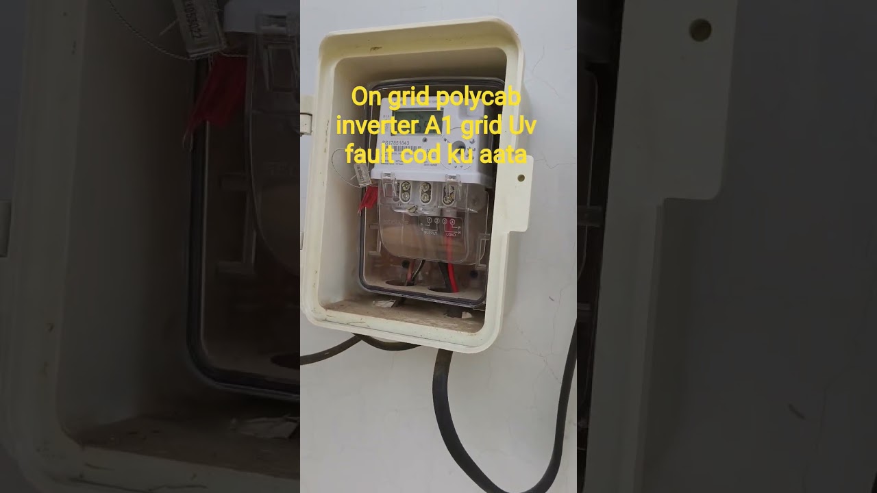 polycab on grid ok inverter A1। grid UV foult code ku aata h solution