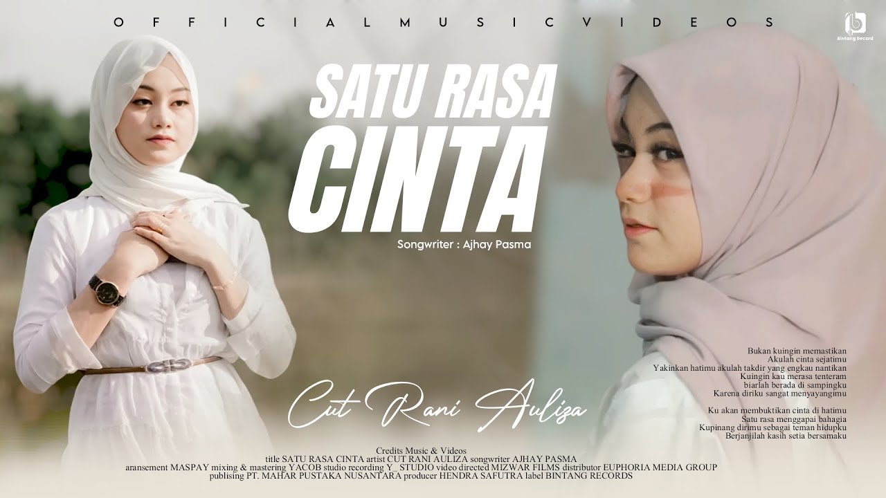 Cut Rani Auliza - Satu rasa cinta ( Official Music Video )