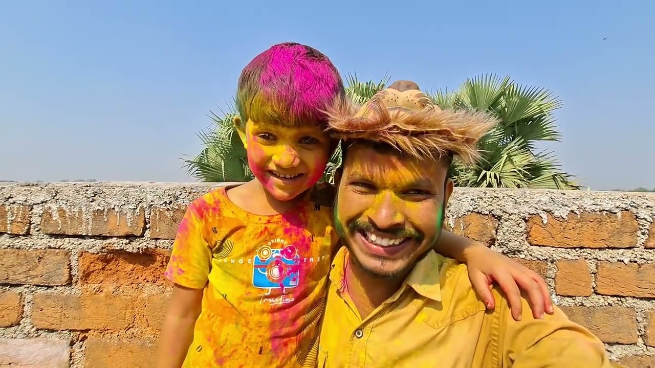 Mamu Ghar Family Holi Vlog🥰🌌🎨