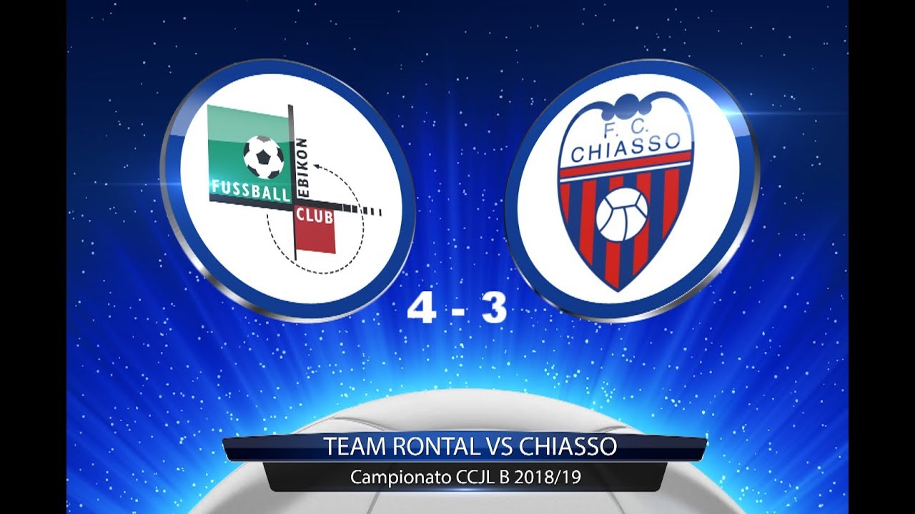 Team Rontal VS Chiasso (CCJL B 2018/19) 01/09/18