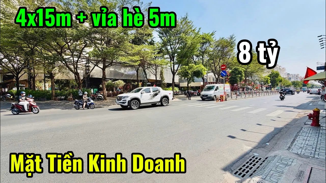 Mặt Tiền Kinh Doanh 4x15m có Vỉa hè 5m để xe thoải mái - Trục Hà Huy Giáp Sát Gò Vấp - Phân khúc 8ty