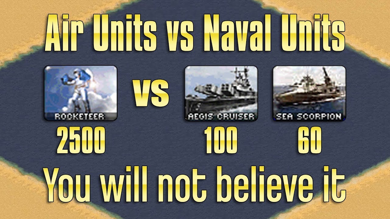 Air Units vs Naval Units - Epic Experiment - You will not believe it!