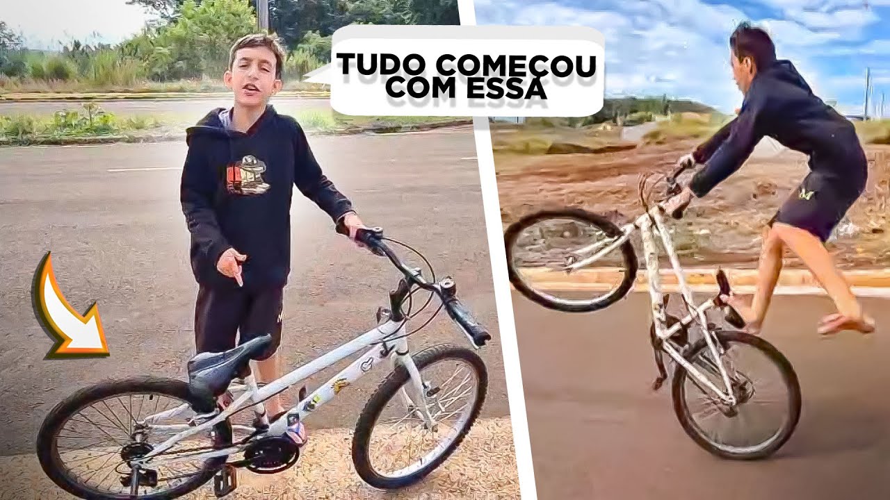 COMECEI MINHAS MANOBRAS COM A BIKE ANTIGA
