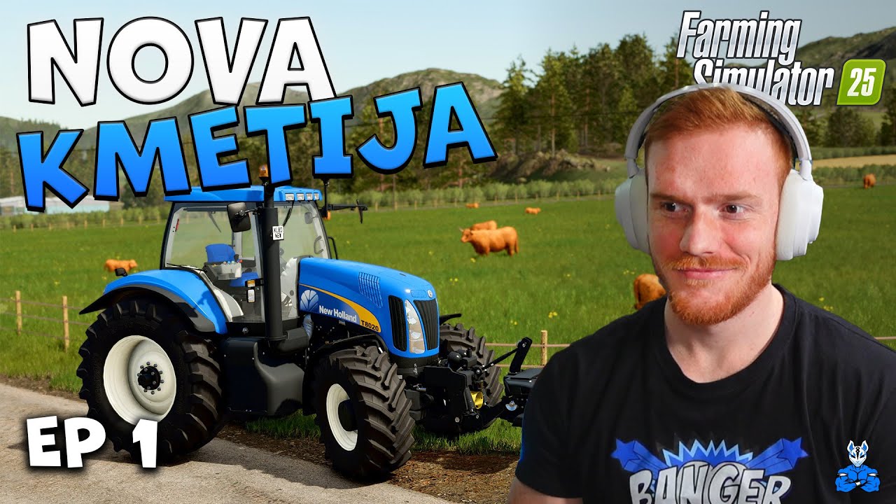 DOBRODOŠLI V ANGLIJI! | Farming Simulator 25 - Kinlaig | Epizoda 1