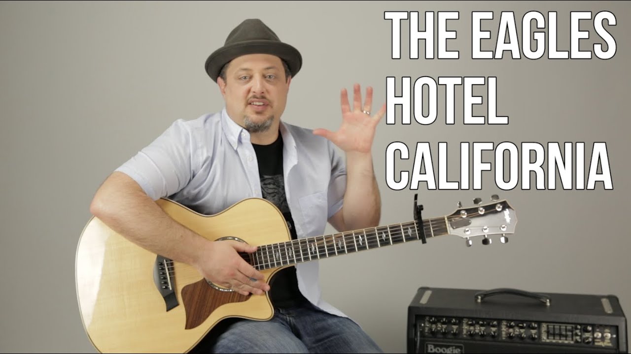 Hotel California The Eagles: простой урок игры на акустической гитаре + обучающее видео