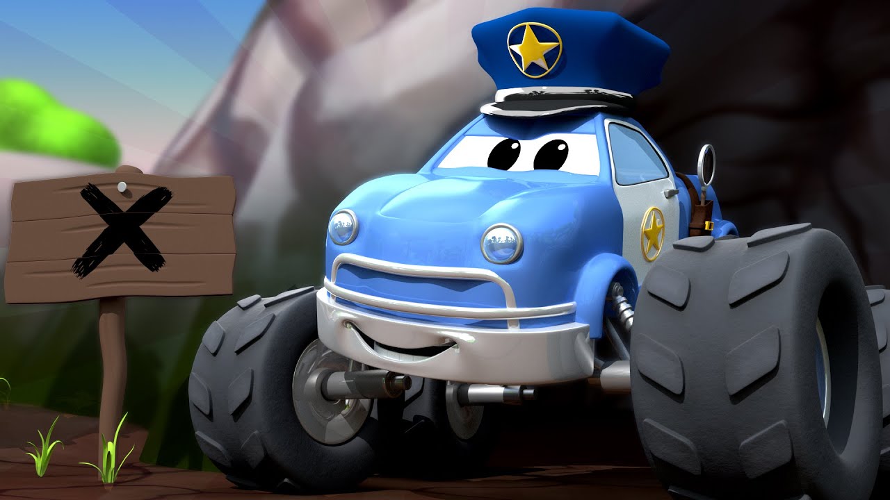 Monster Město -  Monster Detektiv Marek a lákavá vůně dobrůtek! | Monster truck animáky