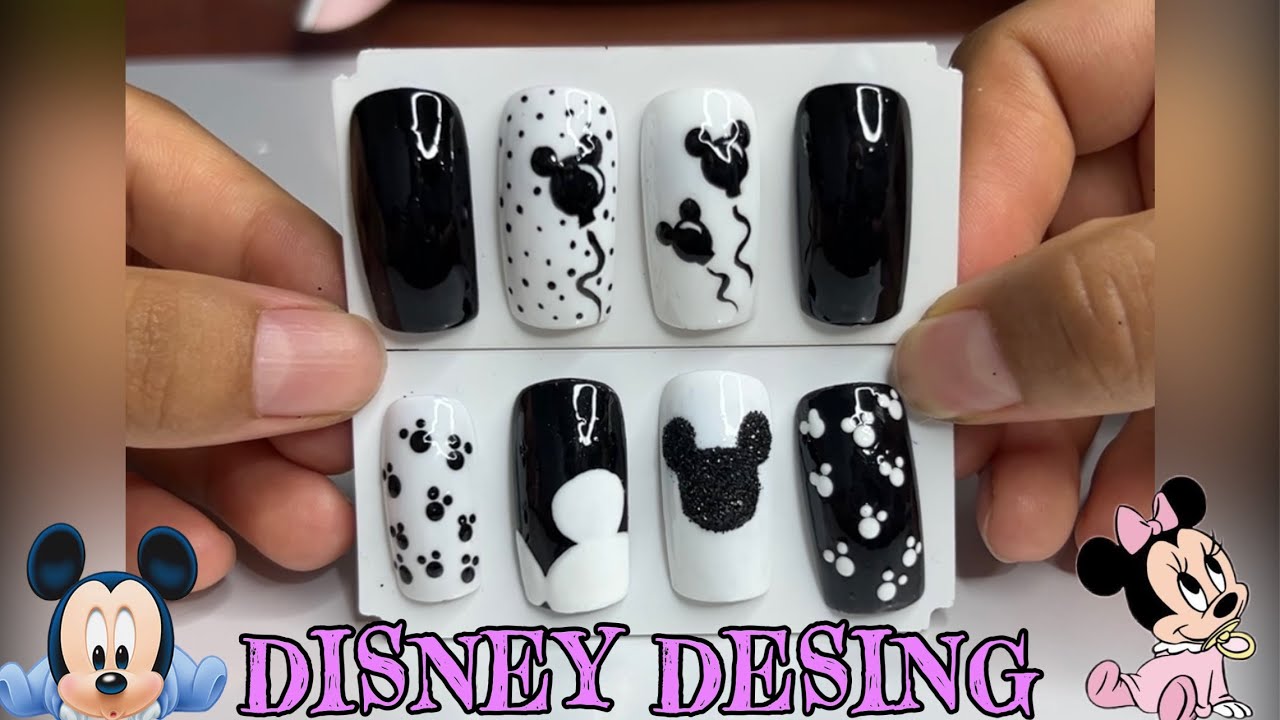 Uñas con diseño de MICKEY MOUSE 🐭