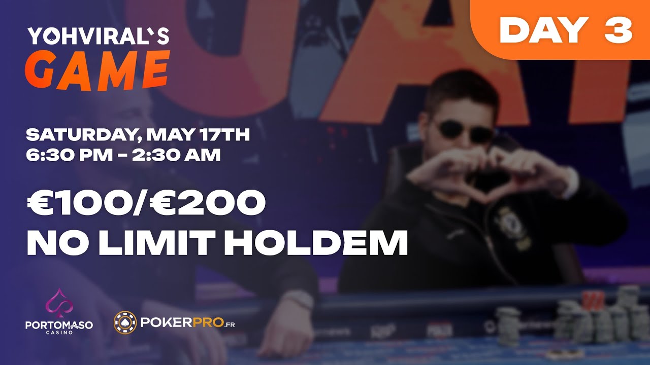 10 000€ Cash Game - Yoh Viral's Games - at Portomaso Casino in Malta