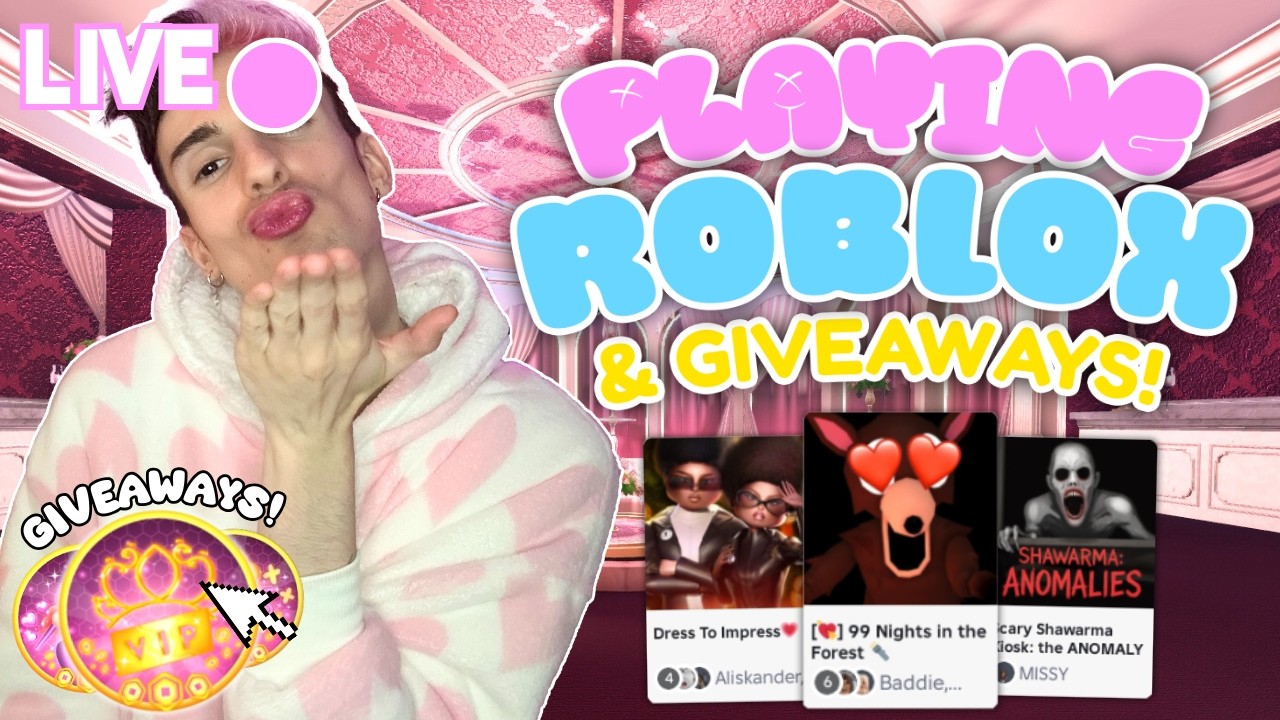 🔴 LIVE - PLAY ROBLOX WITH ME & WIN GIVEAWAYS! COME JOIN!