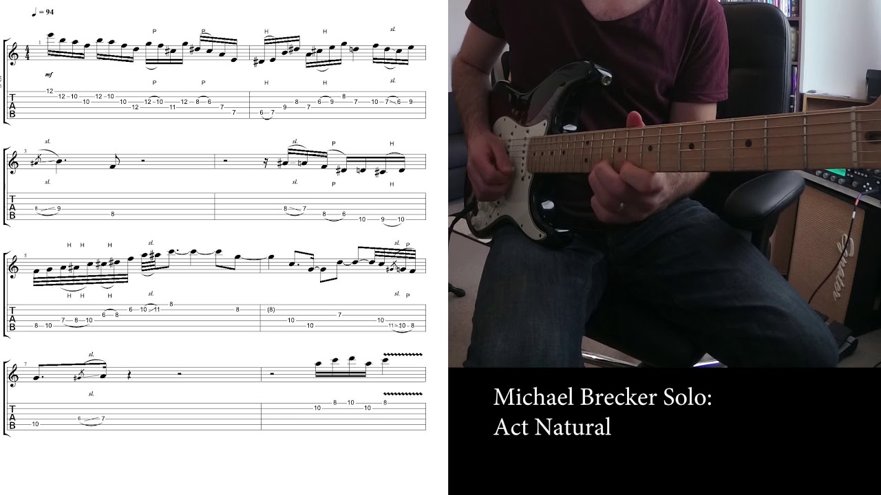 Michael Brecker Solo Transcription - Act Natural