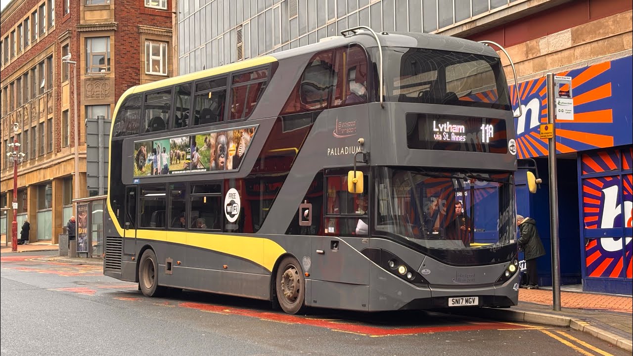 Blackpool Transport Bus 424 On The 11a to Lytham on the Lytham Line 