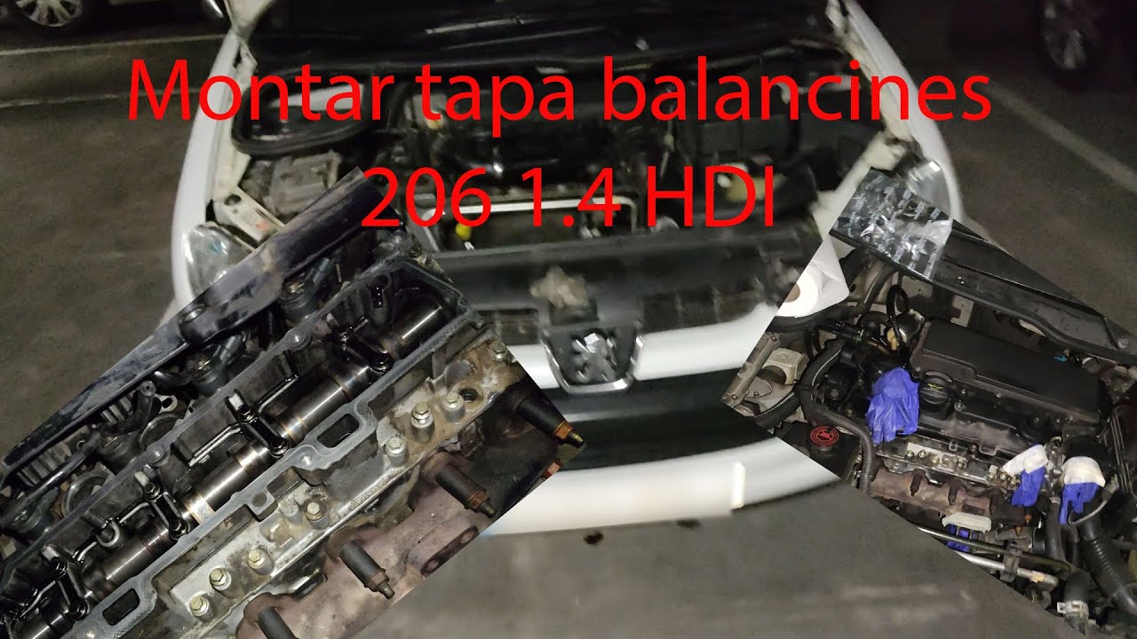Montaje tapa balancines peugeot 206 1.4 HDI