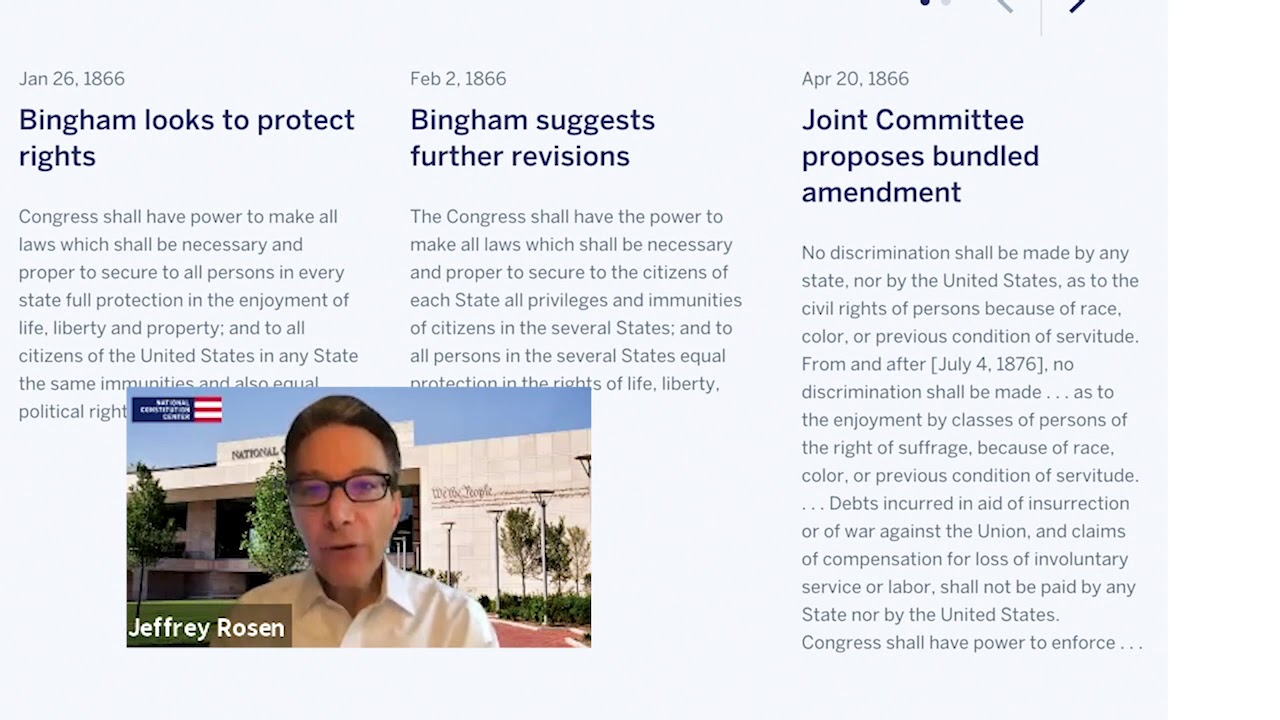 How to use the Interactive Constitution with Jeffrey Rosen