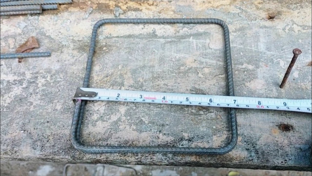 How To Make a Beam Stirrups 9