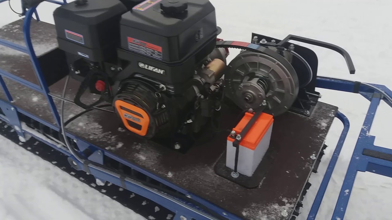 Новый Егерь 600 тайга на гусенице бобр, двигателем КР 460 (20 л.с.) и реверсом без цепей.