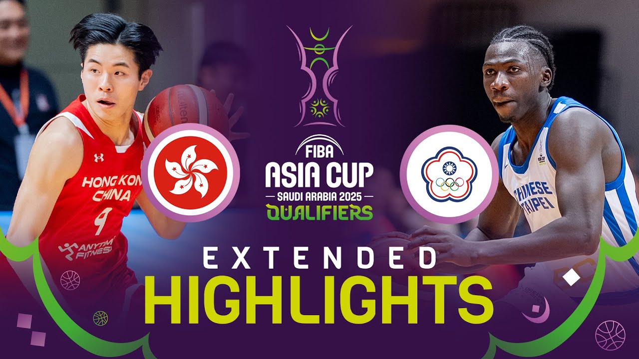 Hong Kong, China v Chinese Taipei | Highlights | FIBA Asia Cup 2025 Qualifiers