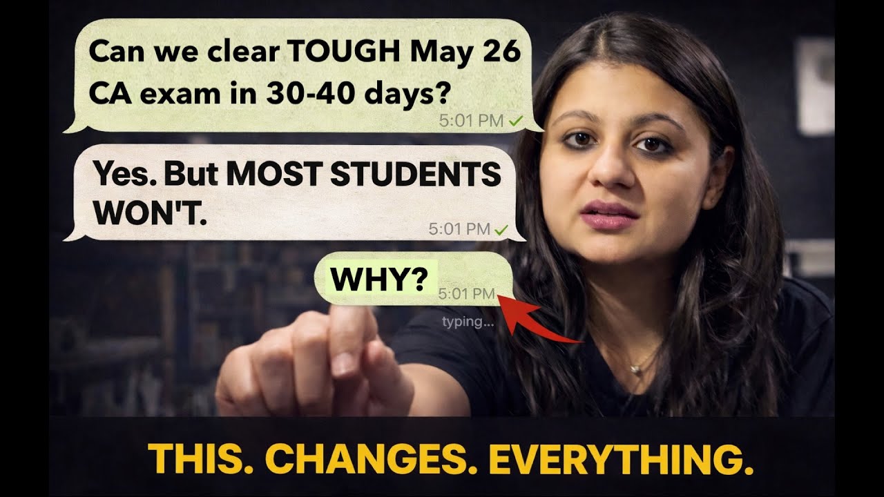 May 26 ICAI attempt expected to be BRUTAL…but here comes the Good Twist!