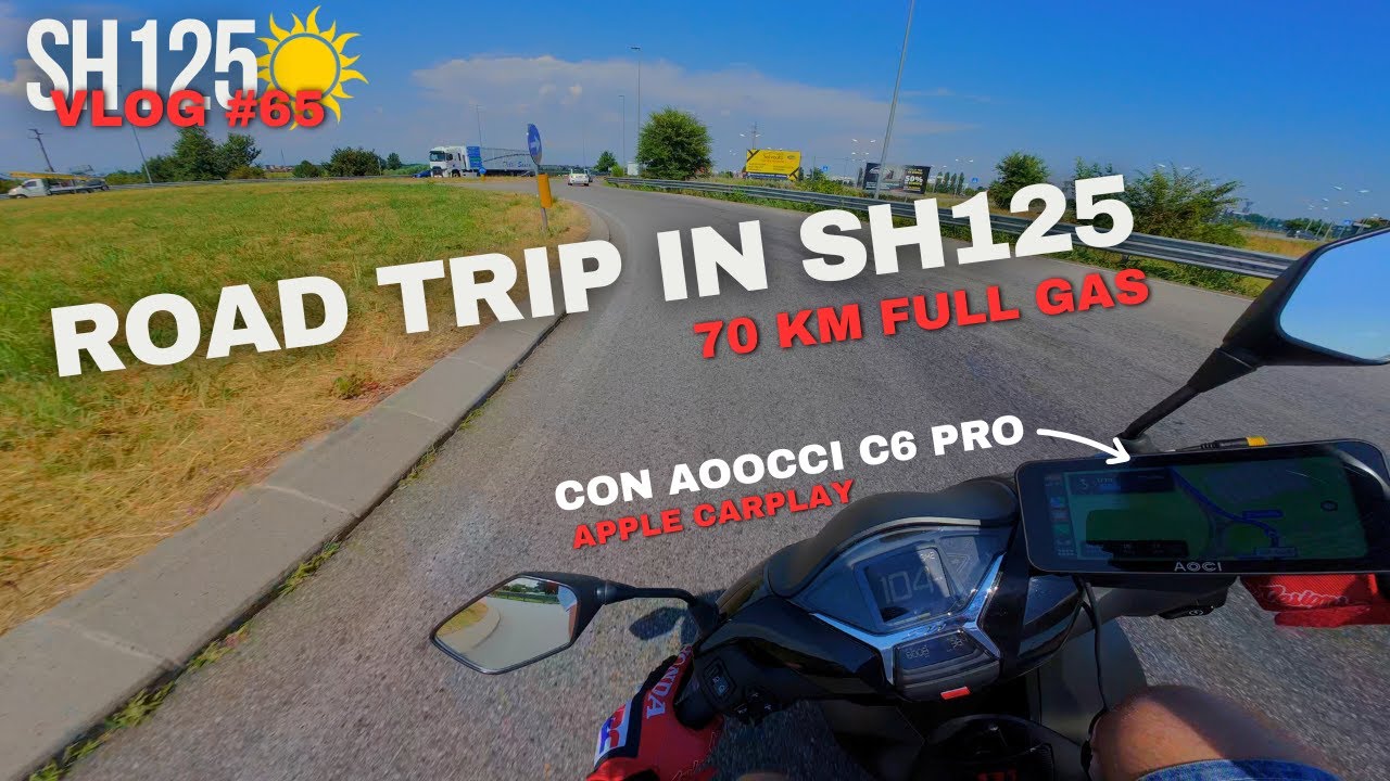 VIAGGIO FULL GAS CON L'SH125 - TEST AOOCCI C6 PRO - SHVLOG 65