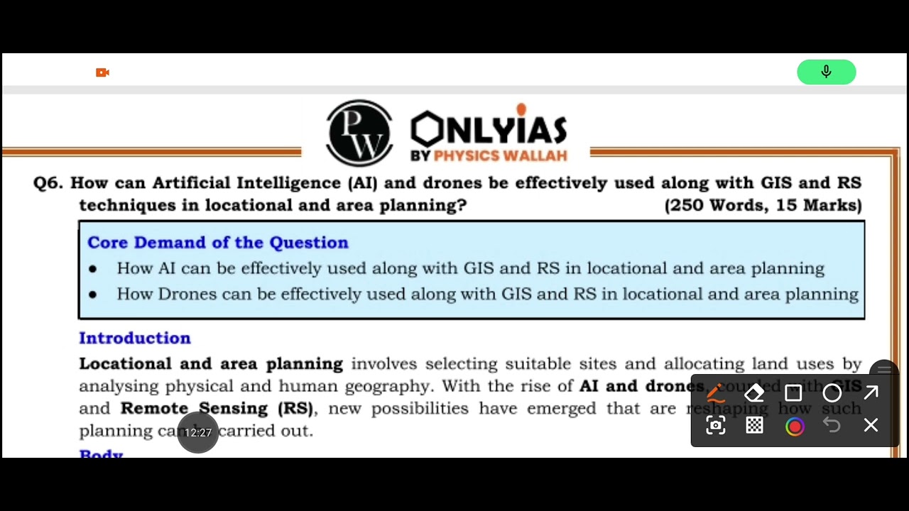 GEOGRAPHY|SOLVED UPSC MAINS|GS-1| PYQS 2025|Part 3