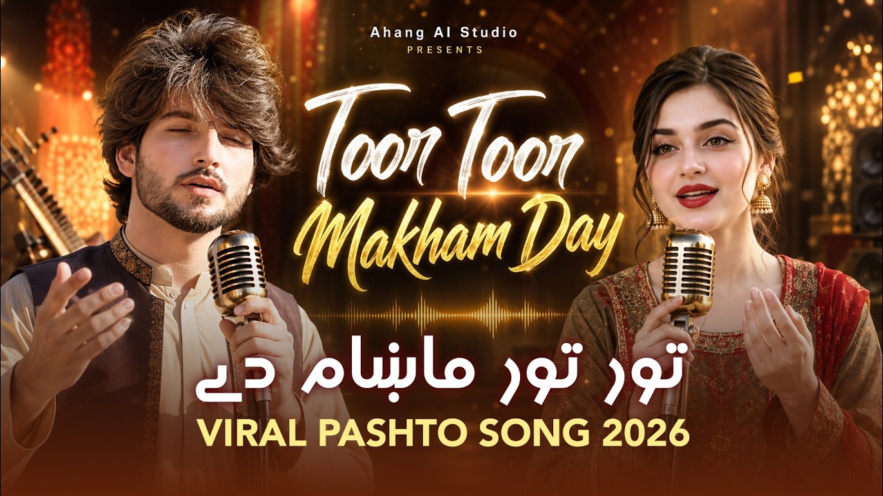 Toor Toor Makham Day | Viral Pashto Song 2026 | AI Music Video - Ahang AI Studio