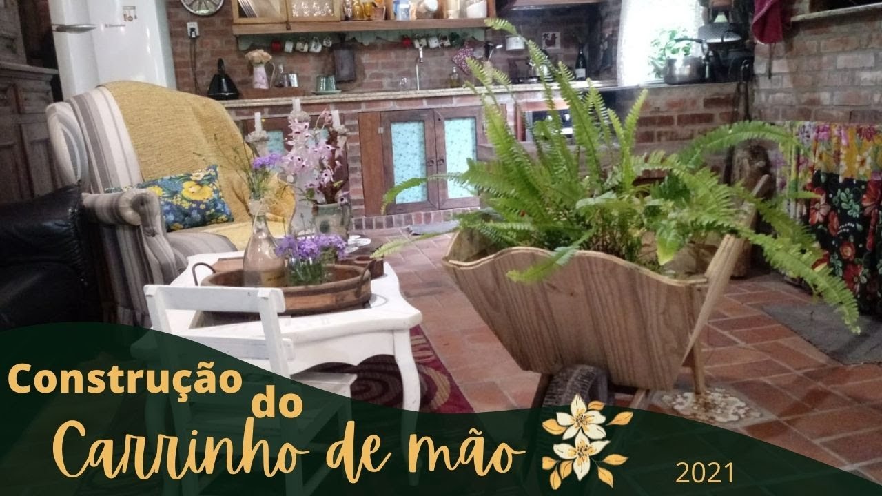 DIY Como construir carrinho de mão; vida no campo