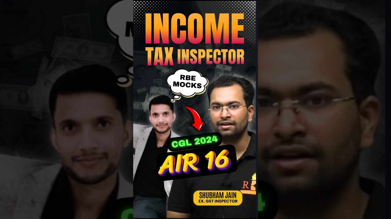 SSC CGL AIR 16 Shubham Agarwal Income Tax inspector RBE mock Test review #rbe_mocks #cgl2025 #ssc