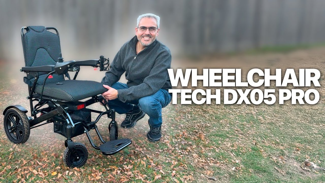 Kerdom DX05 Pro Foldable Outdoor All Terrain Electric Wheelchair – Airline Approved