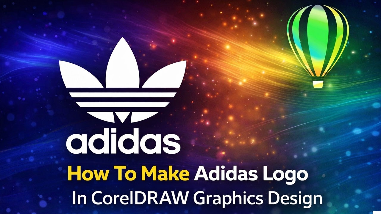 How To Make Logo In Corel Draw || Corel Draw Adidas Logo Degine In Hindi ||