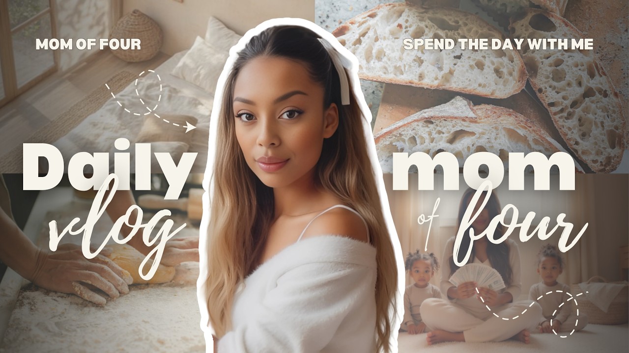24 Hours as a Mom of 4 | Homemaking, Toddler & Baby Life, Baking & First Birthday Prep!