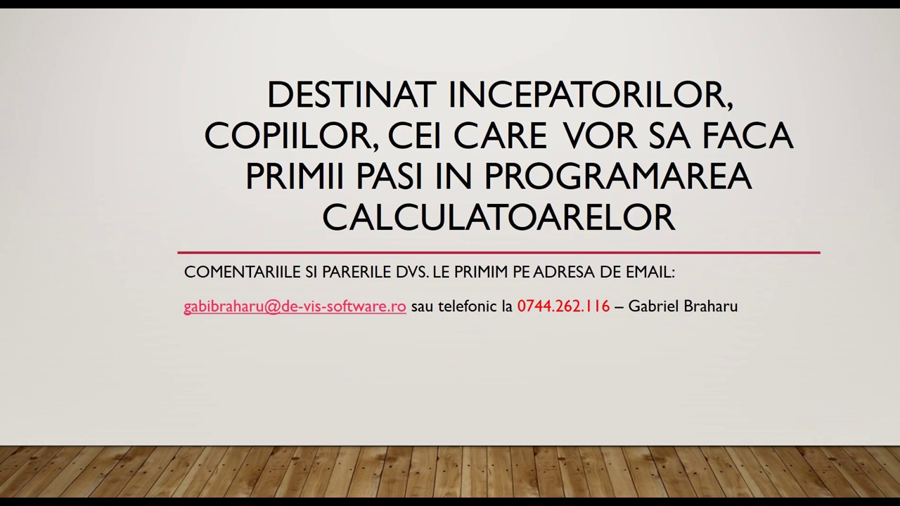 Curs De Programare Online Gratuit Pentru Copii / Incepatori - Curs 8