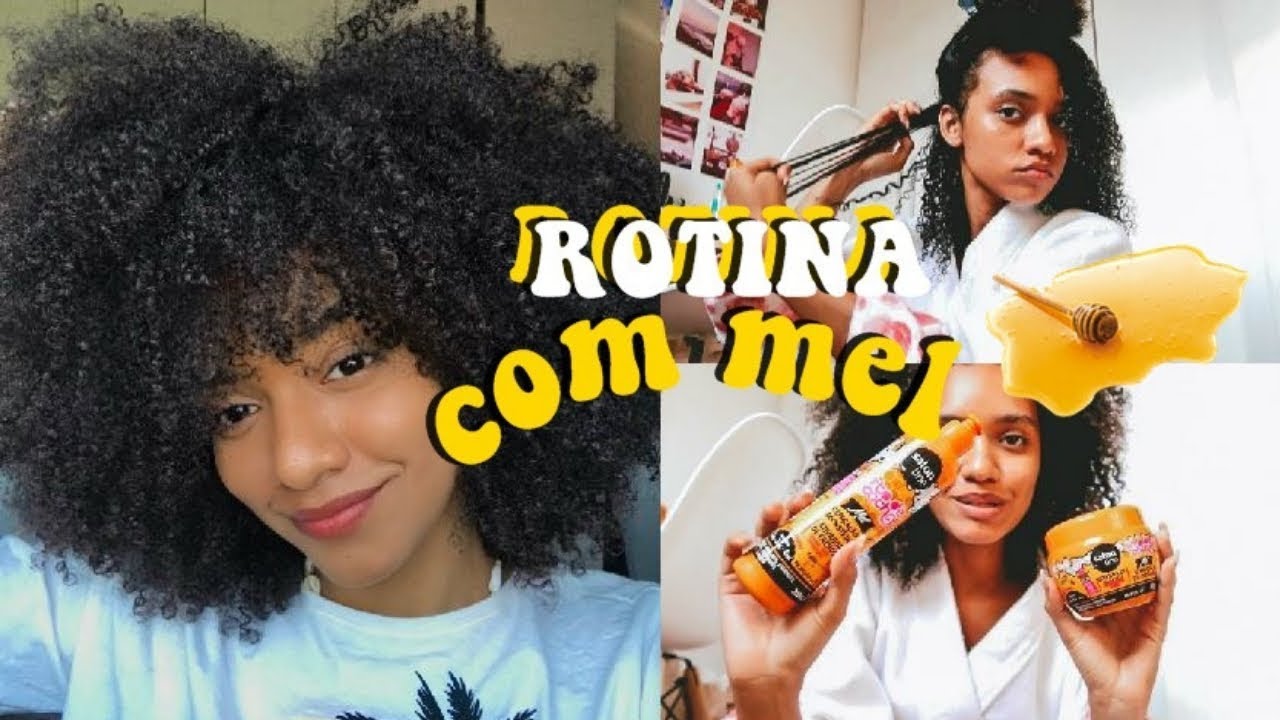 ROTINA CAPILAR completa só com nova LINHA DE MEL! 🐝🍯