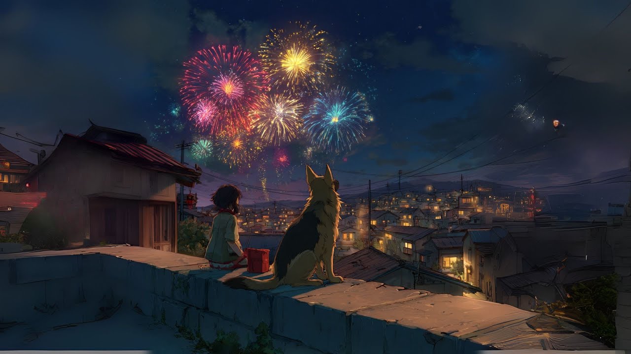 Lofi Fireworks ✨ Relaxing Beats for Summer Nights