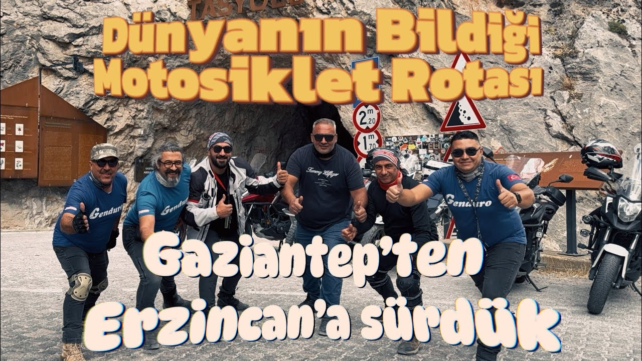 D&Uuml;NYANIN EN TEHLİKELİ VE EN KEYİFLİ YOLLARINDAN BİRİSİ! ERZİNCAN KEMALİYE TAŞYOL MOTOSİKLET TURU 