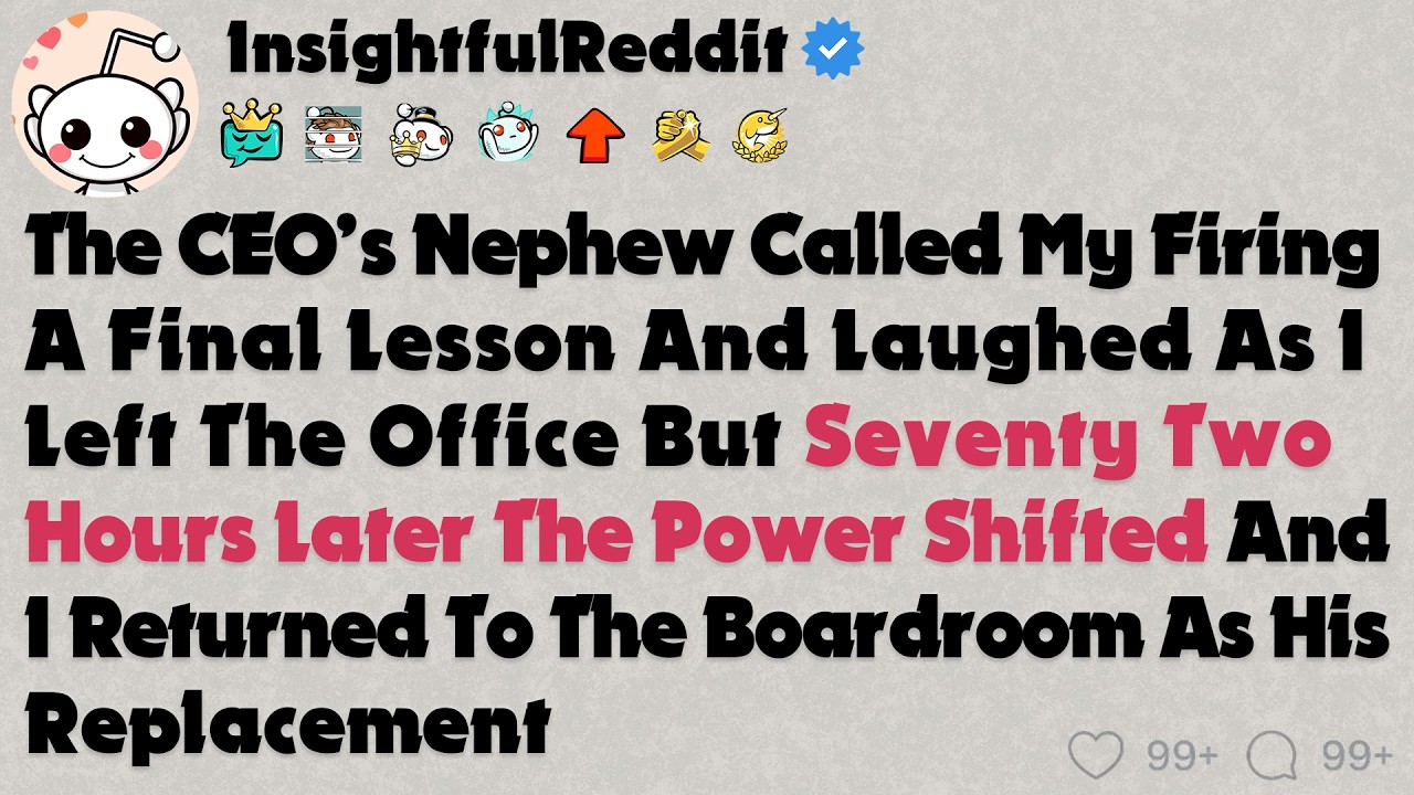 At 7 59 AM The CEO’s Nephew Smirked And Fired Me In Front Of Everyone Thinking It Was Over But A...