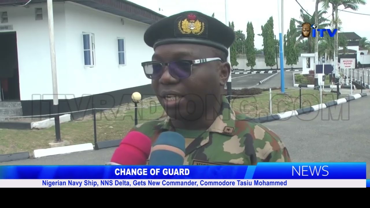 CHANGING OF GUARD:  Nigeria Navy Ship, NNS Delta, Gets New Commander, Commodore Tasiu Mohamed.