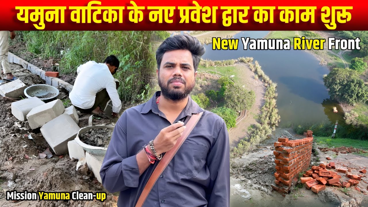 Mission Yamuna Clean-up 2025: Delhi Yamuna Vatika | Latest Update | River Front | Brothers Enfield