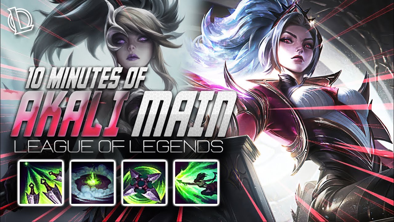 AKALI MONTAGE - 10 MINUTES OF AKALI MAIN | Ez LoL Plays #509 [60 FPS]