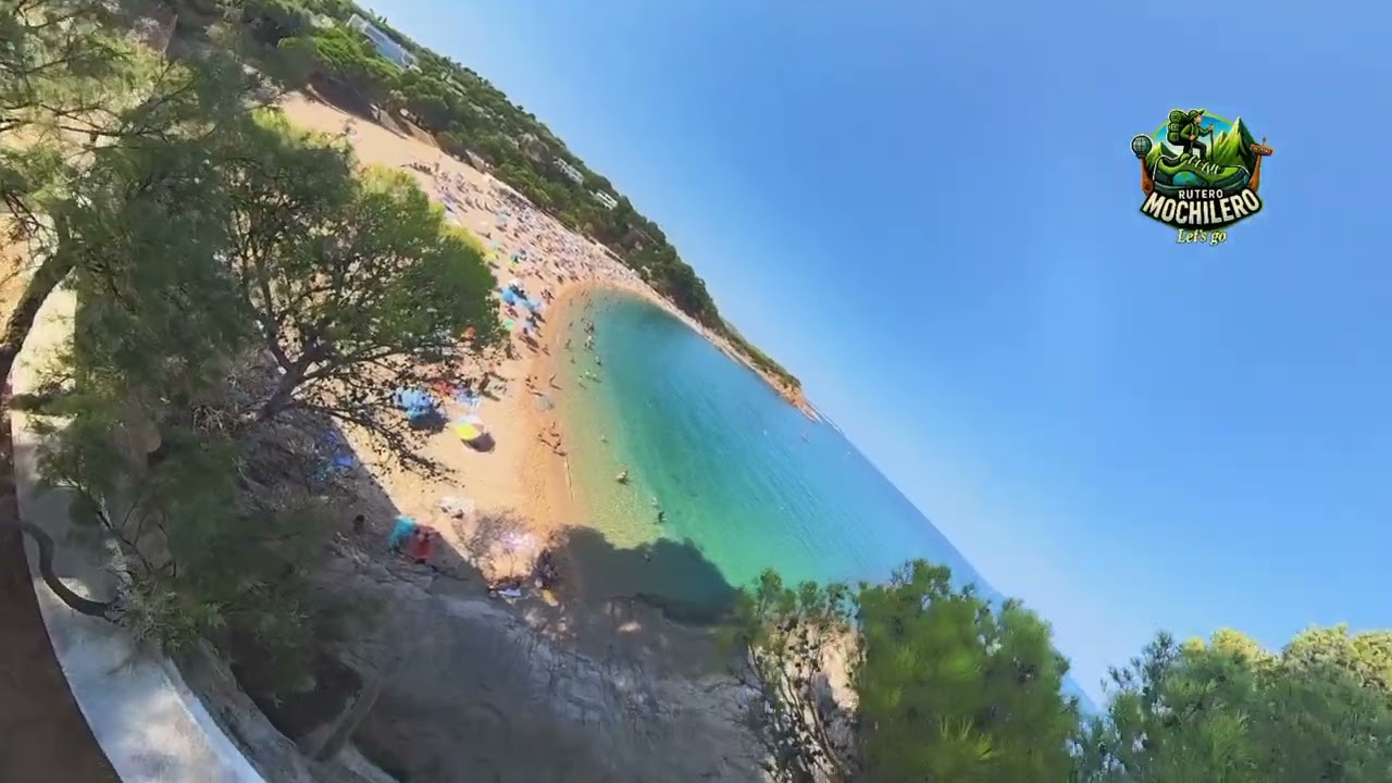 Cala Sa Conca S'Agar&oacute; Cam&iacute; de Ronda direcci&oacute;n Sant Feliu de Gu&iacute;xols  Costa Brava #drone ##costabrava