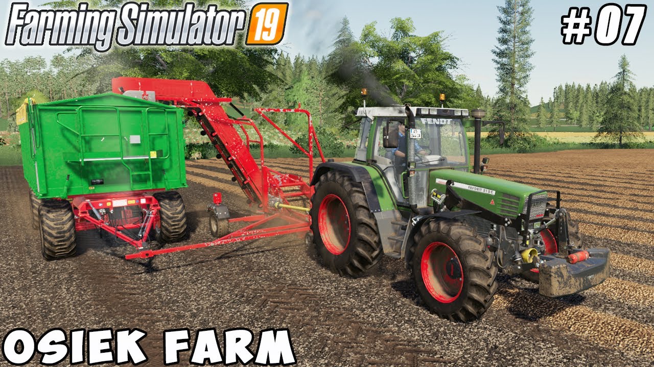 Harvesting and selling potatoes | Osiek Farm | Farming simulator 19 | Timelapse #07