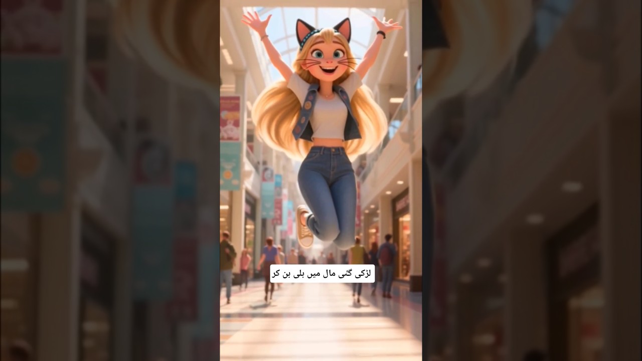 Cat Girl Transformation #CatGirl #FunnyVlog #MallAdventure #ViralShorts #TransformationStory