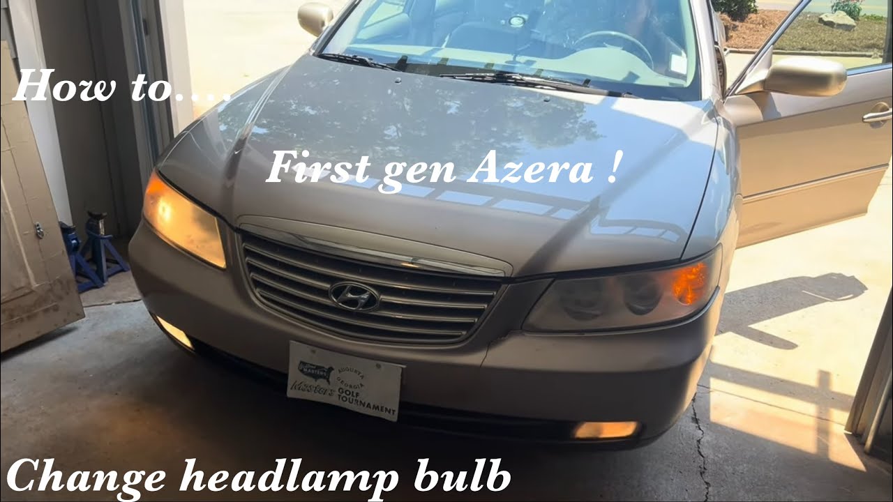 Headlamp bulb replacement for a first generation 2007-2011 Hyundai Azera! POV