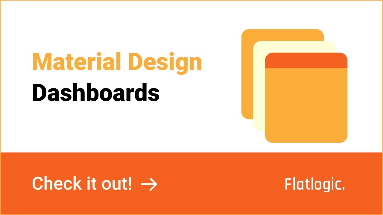 Material Design Dashboards: Templates and Themes for Web Developers 👾