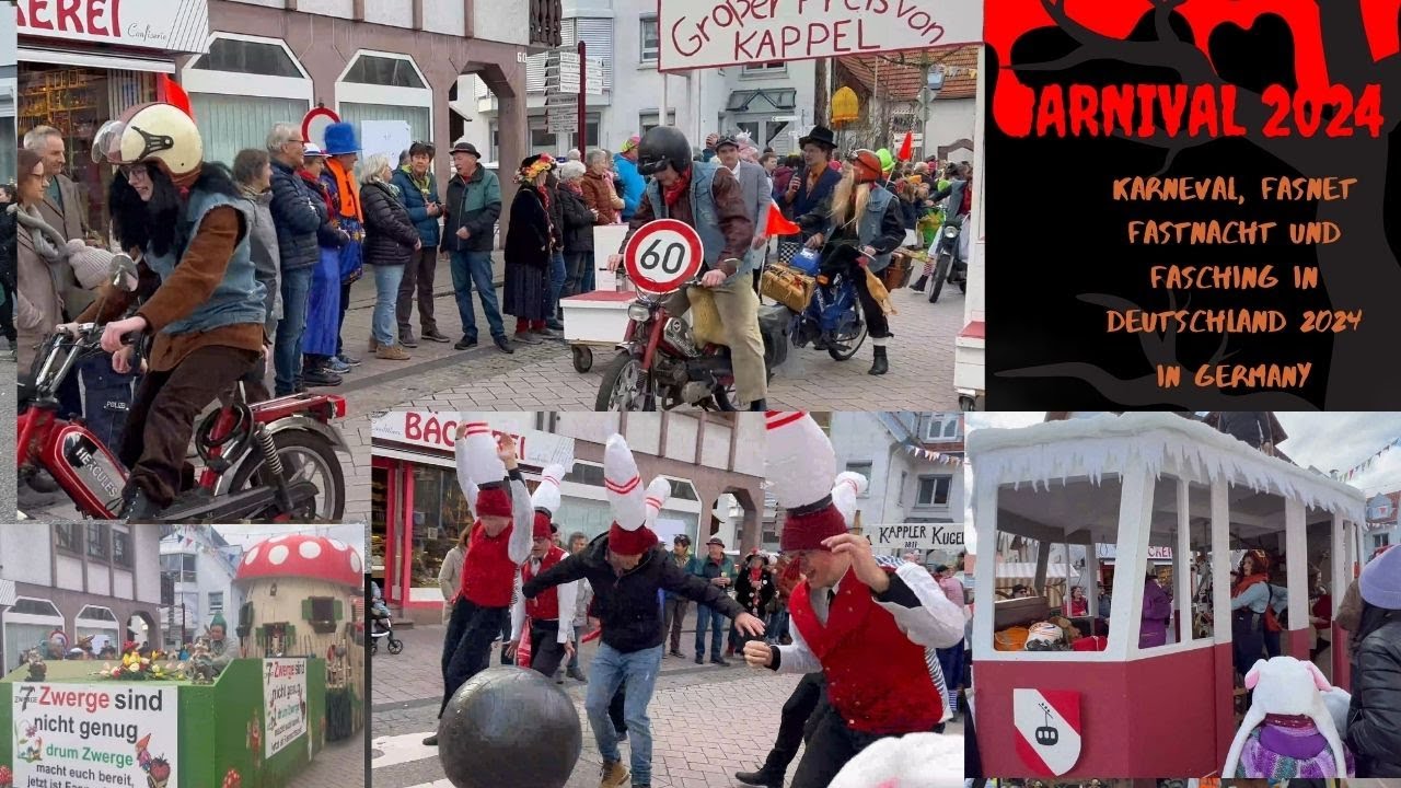 Carnival Germany 2024 | Carnival Parade Shrove Tuesday February 13th Kappelrodeck |Black Forest|Vlog